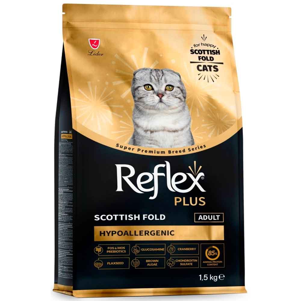 Reflex Plus Hipoalerjenik Scottish Fold Yetişkin Kedi Maması 1,5 Kg